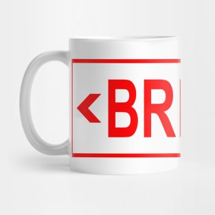 Brexit (Exit Sign) Mug